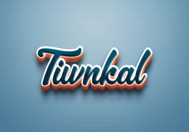 Free photo of Cursive Name DP: Tiwnkal