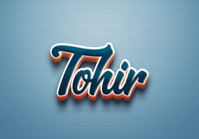 Free photo of Cursive Name DP: Tohir