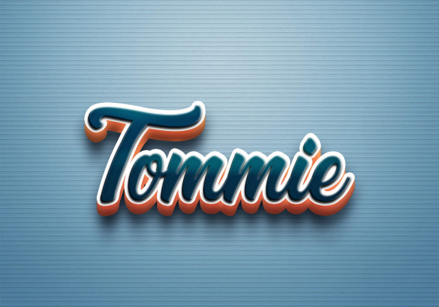 Free photo of Cursive Name DP: Tommie