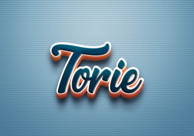 Free photo of Cursive Name DP: Torie