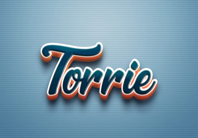 Free photo of Cursive Name DP: Torrie