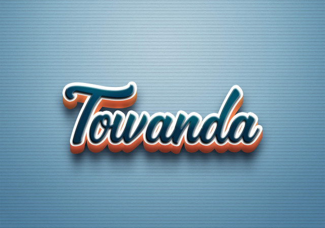 Free photo of Cursive Name DP: Towanda
