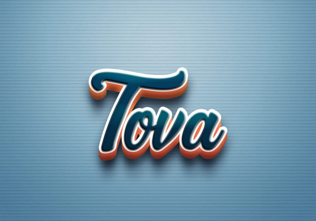 Free photo of Cursive Name DP: Tova