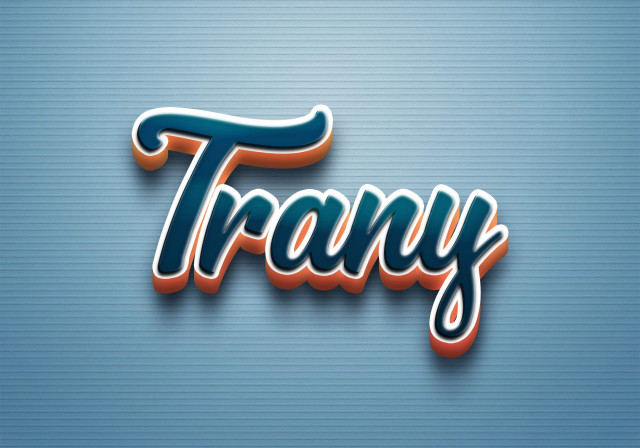 Free photo of Cursive Name DP: Trany