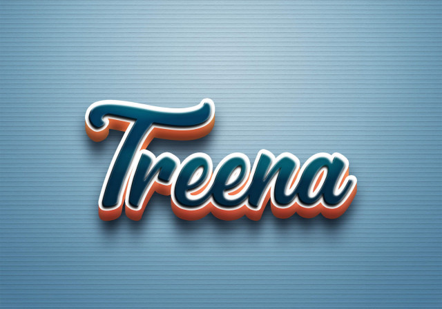 Free photo of Cursive Name DP: Treena