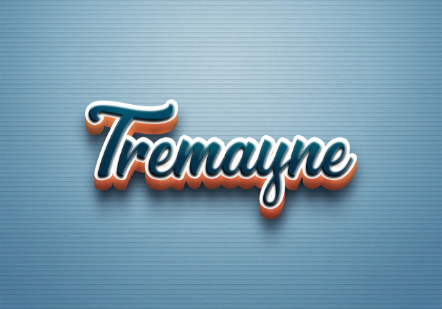 Free photo of Cursive Name DP: Tremayne