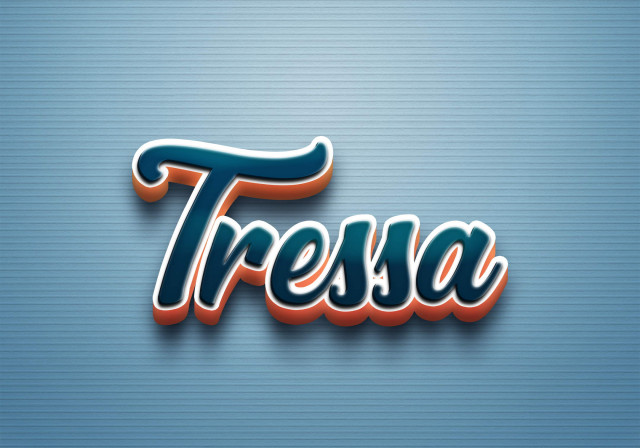 Free photo of Cursive Name DP: Tressa
