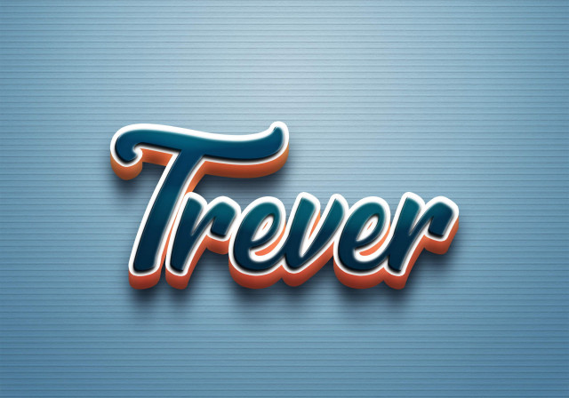 Free photo of Cursive Name DP: Trever