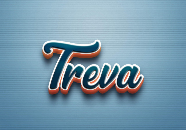 Free photo of Cursive Name DP: Treva
