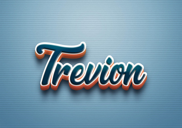 Free photo of Cursive Name DP: Trevion