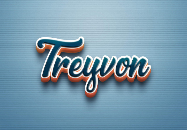 Free photo of Cursive Name DP: Treyvon