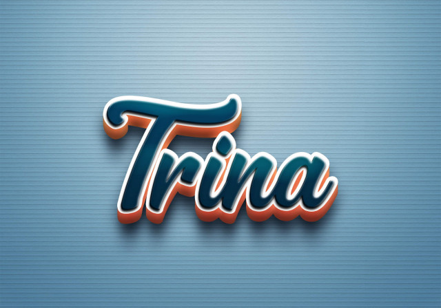 Free photo of Cursive Name DP: Trina