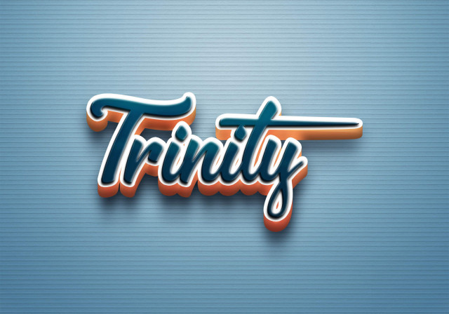 Free photo of Cursive Name DP: Trinity