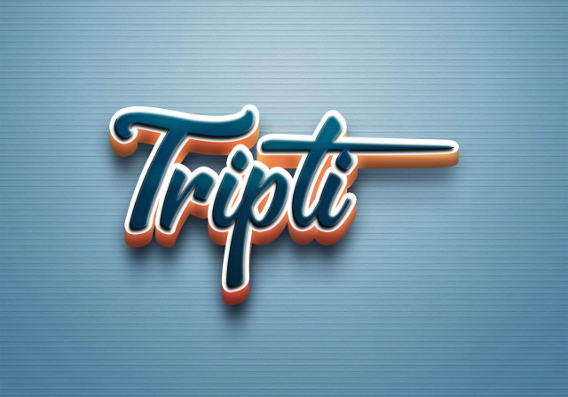 Free photo of Cursive Name DP: Tripti