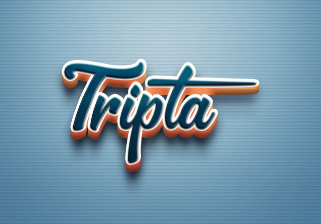 Free photo of Cursive Name DP: Tripta