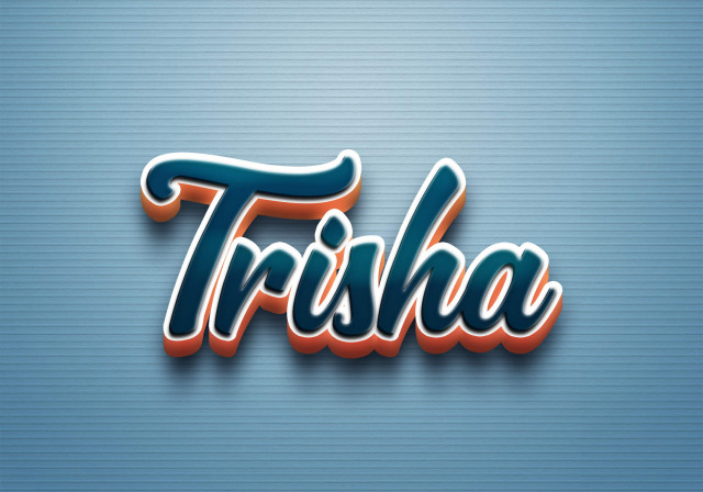 Free photo of Cursive Name DP: Trisha