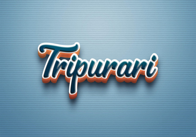 Free photo of Cursive Name DP: Tripurari