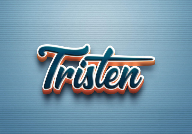 Free photo of Cursive Name DP: Tristen