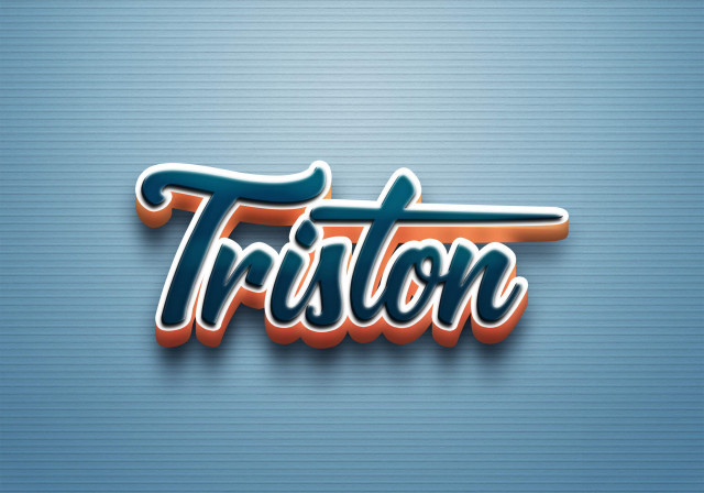 Free photo of Cursive Name DP: Triston