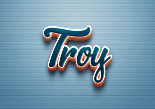 Free photo of Cursive Name DP: Troy