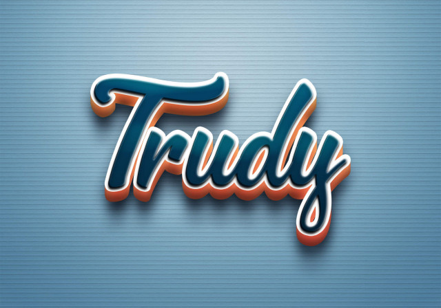 Free photo of Cursive Name DP: Trudy