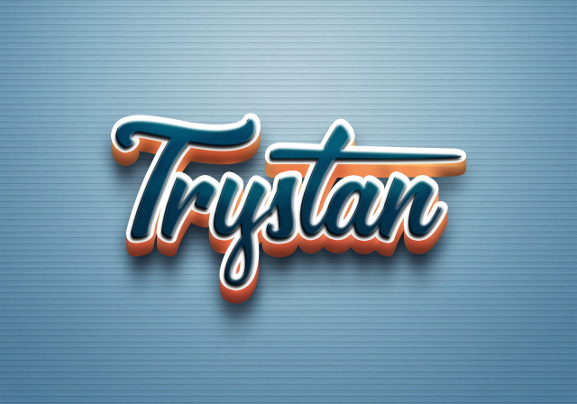 Free photo of Cursive Name DP: Trystan