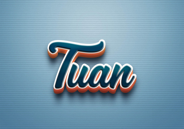 Free photo of Cursive Name DP: Tuan