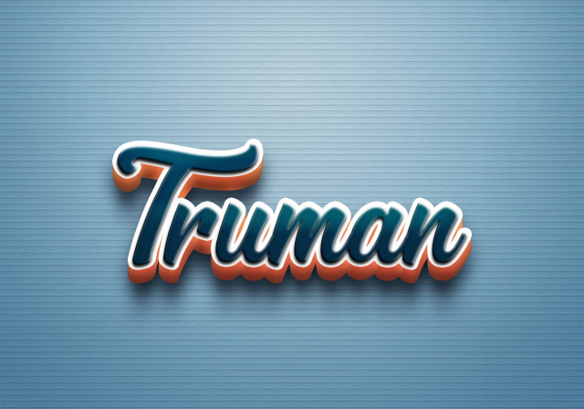 Free photo of Cursive Name DP: Truman