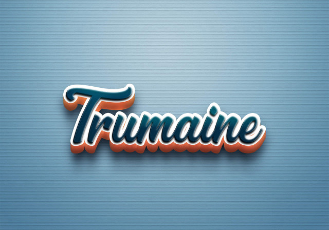 Free photo of Cursive Name DP: Trumaine