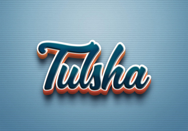 Free photo of Cursive Name DP: Tulsha