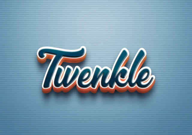 Free photo of Cursive Name DP: Twenkle