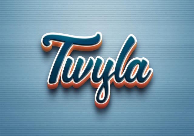 Free photo of Cursive Name DP: Twyla