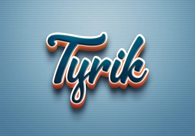 Free photo of Cursive Name DP: Tyrik