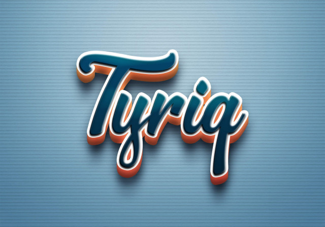 Free photo of Cursive Name DP: Tyriq