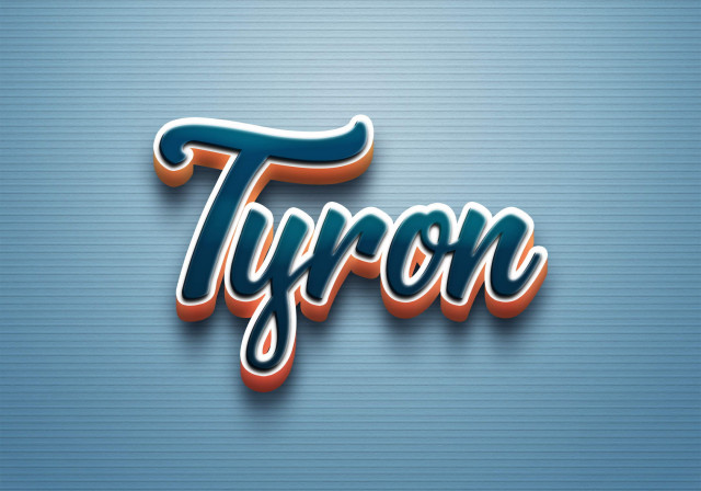 Free photo of Cursive Name DP: Tyron