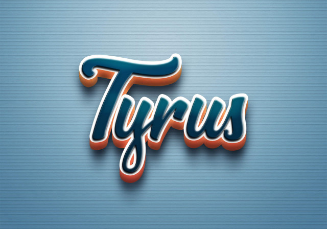 Free photo of Cursive Name DP: Tyrus