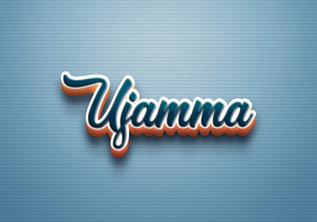 Free photo of Cursive Name DP: Ujamma