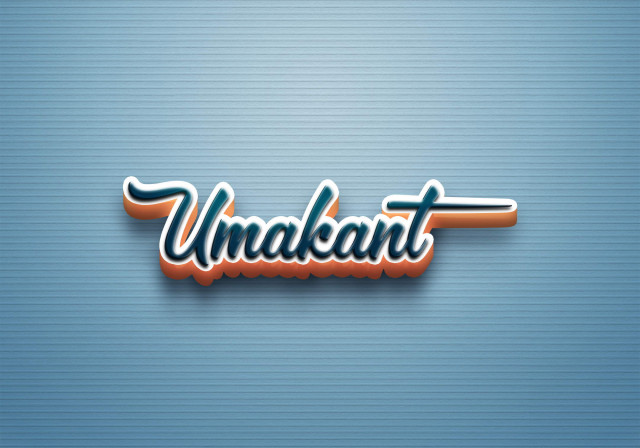Free photo of Cursive Name DP: Umakant