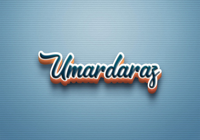Free photo of Cursive Name DP: Umardaraz