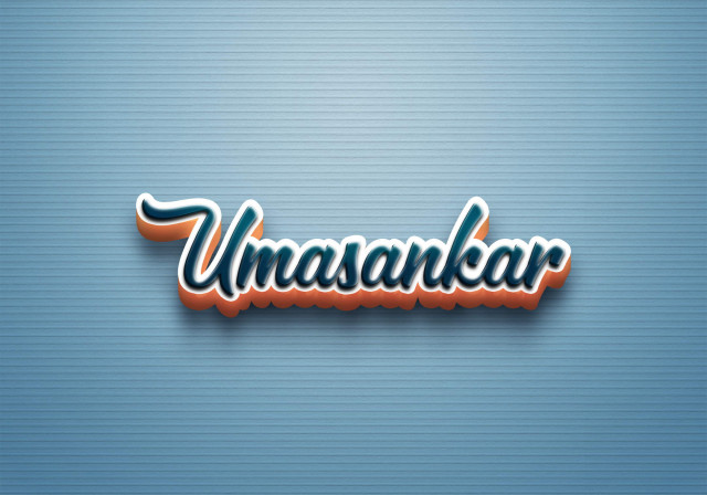 Free photo of Cursive Name DP: Umasankar