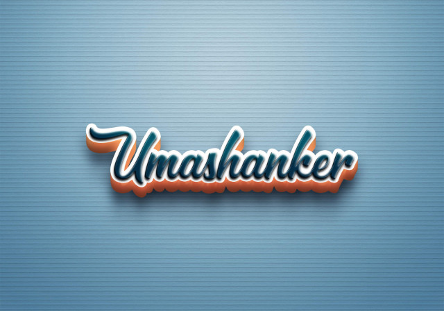 Free photo of Cursive Name DP: Umashanker