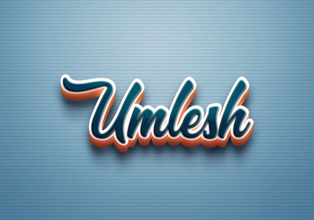 Free photo of Cursive Name DP: Umlesh