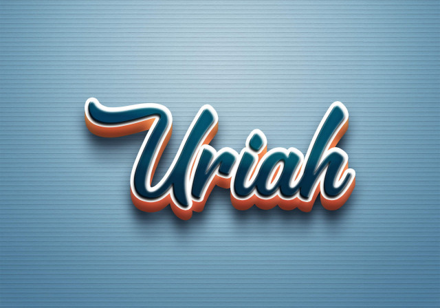 Free photo of Cursive Name DP: Uriah