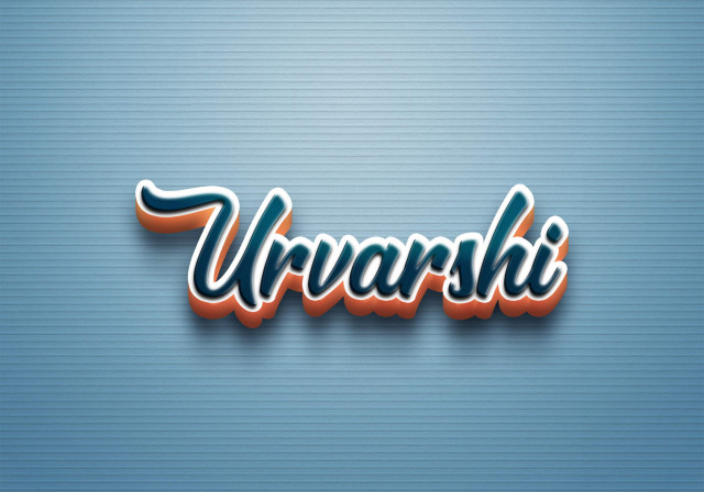 Free photo of Cursive Name DP: Urvarshi