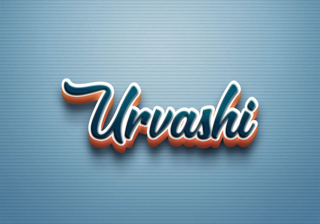 Free photo of Cursive Name DP: Urvashi