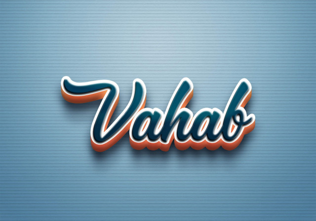 Free photo of Cursive Name DP: Vahab