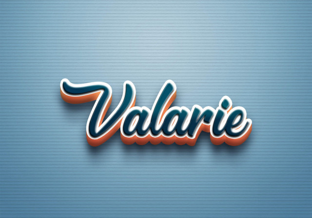 Free photo of Cursive Name DP: Valarie