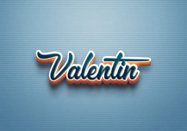 Free photo of Cursive Name DP: Valentin