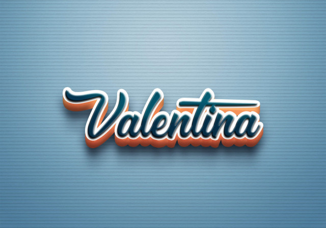 Free photo of Cursive Name DP: Valentina