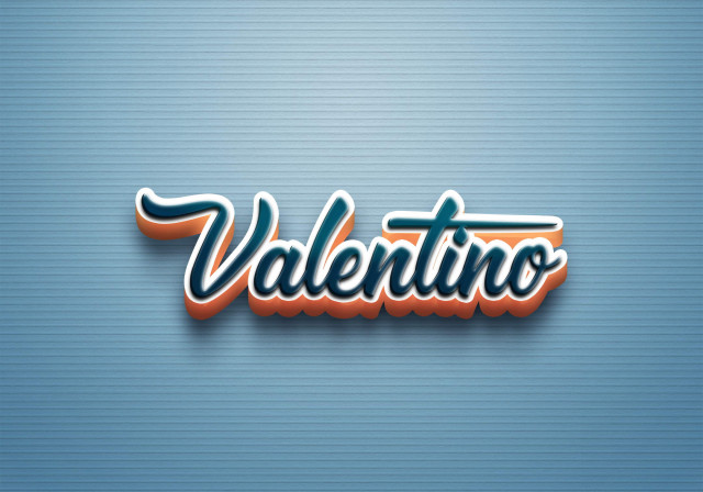 Free photo of Cursive Name DP: Valentino